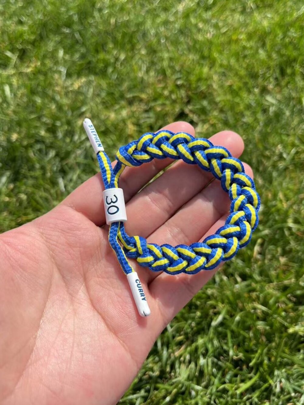 Curry #30 Inspired Braided Bracelet Adjustable Woven Sports Fan Wristband
